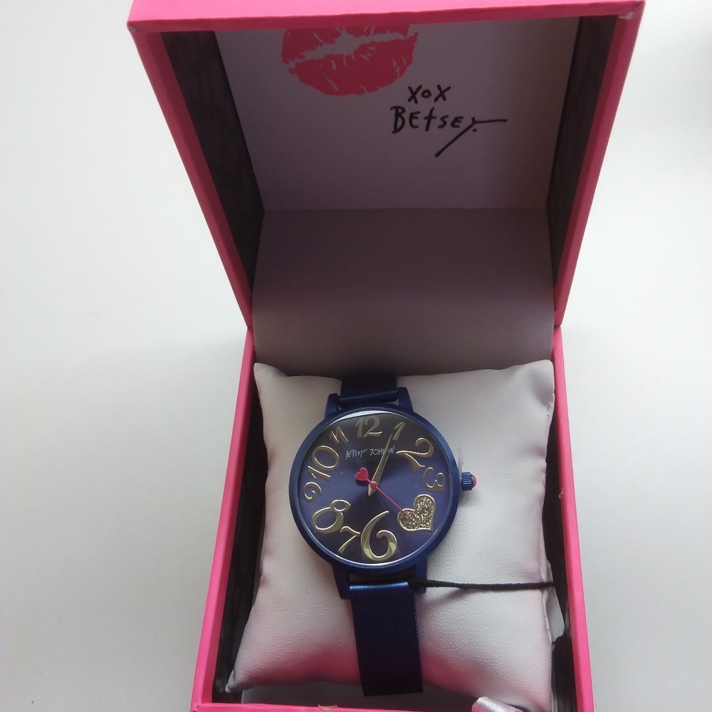 Betsey Johnson New Navy Watch